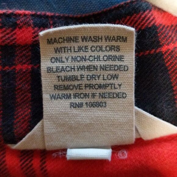 Duluth Trading Co Flapjack cotton flannel shirt jacket shacket buffalo check XL - Picture 5 of 12